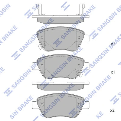 Brake Pad Set, disc brake (SP1810A)