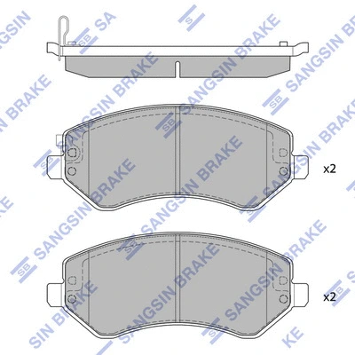 Brake Pad Set, disc brake (SP4170)