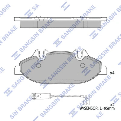 Brake Pad Set, disc brake (SP2331)