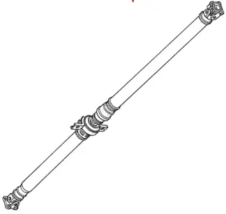 Propshaft, axle drive (3950B0503D)