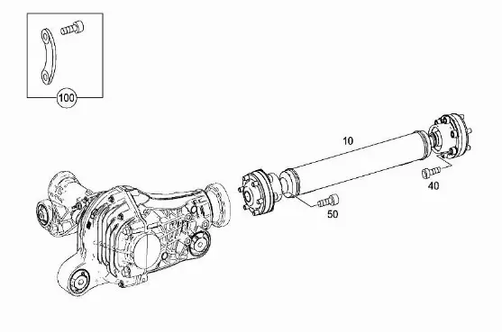 Propshaft, axle drive