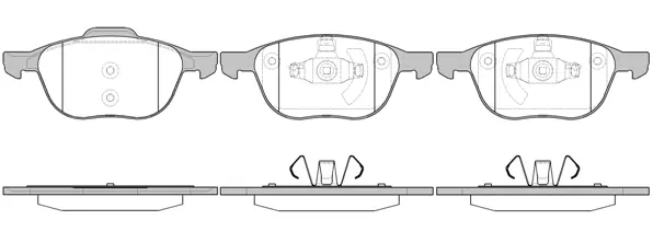 Brake Pad Set, disc brake (NB23723S00)