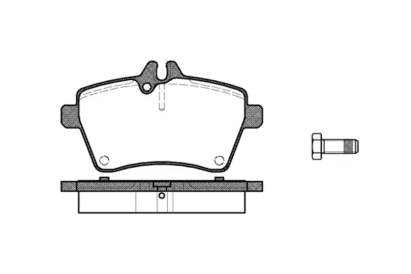Brake Pad Set, disc brake (NB24077N00)