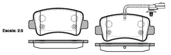 Brake Pad Set, disc brake (NB25112V01)
