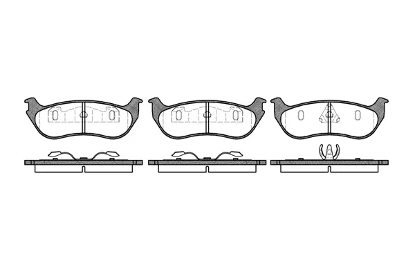Brake Pad Set, disc brake (NB24355N00)