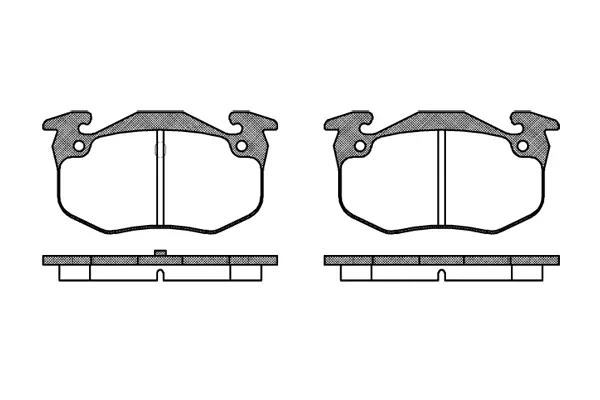 Brake Pad Set, disc brake (NB20974T11)