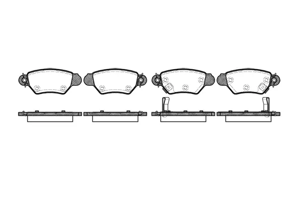 Brake Pad Set, disc brake (NB23052S01)