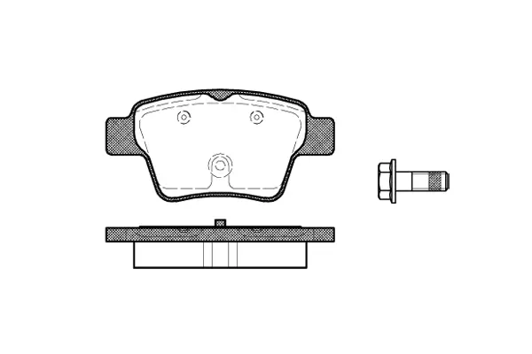 Brake Pad Set, disc brake (NB24150N00)