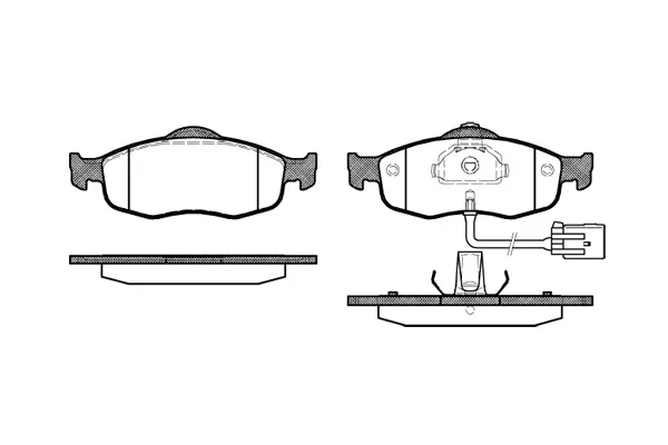 Brake Pad Set, disc brake (NB21395V02)