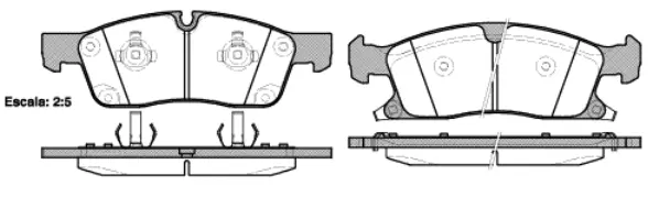 Brake Pad Set, disc brake (NB25190V02)