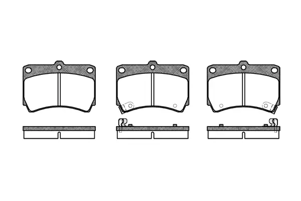 Brake Pad Set, disc brake (NB21654V02)
