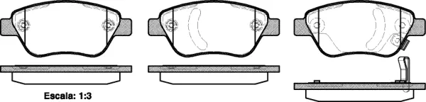 Brake Pad Set, disc brake (NB24288V12)