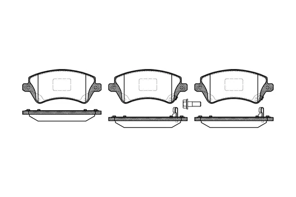 Brake Pad Set, disc brake (NB23766S01)