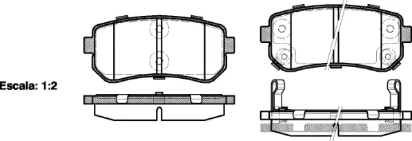 Brake Pad Set, disc brake (NB24320V02)