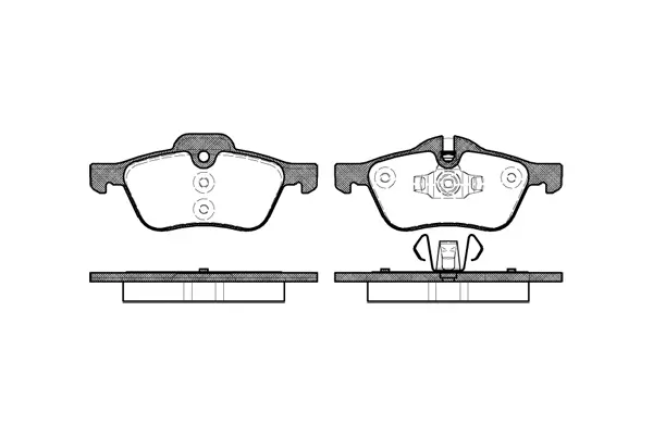 Brake Pad Set, disc brake (NB23281N00)