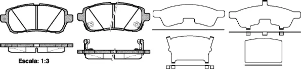 Brake Pad Set, disc brake (NB24283V02)