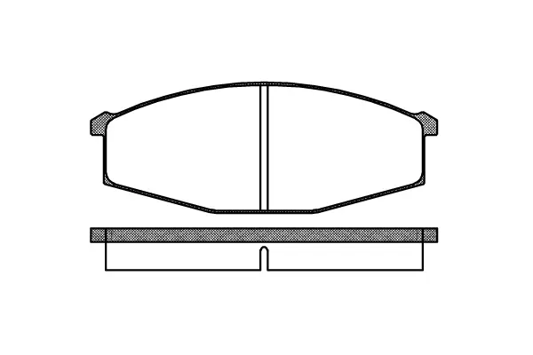 Brake Pad Set, disc brake (NB20863V00)