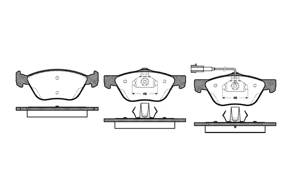 Brake Pad Set, disc brake (NB21636V01)