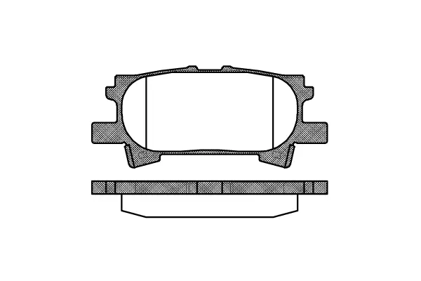 Brake Pad Set, disc brake (NB23967N00)