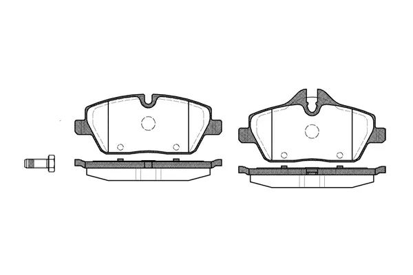 Brake Pad Set, disc brake (NB23915V00)