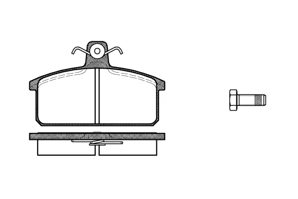Brake Pad Set, disc brake (NB20708V00)