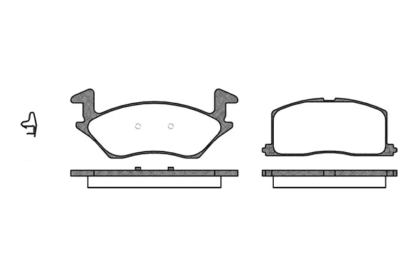 Brake Pad Set, disc brake (NB21948N00)