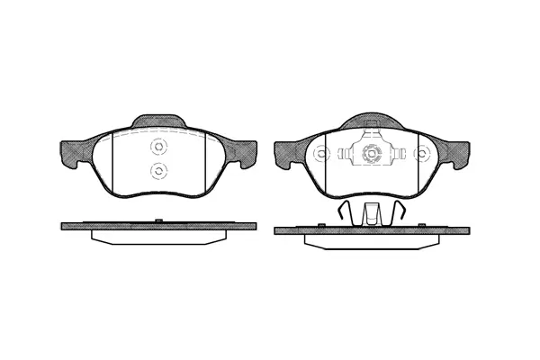 Brake Pad Set, disc brake (NB23215A01)