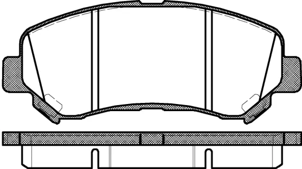 Brake Pad Set, disc brake (NB24632S00)