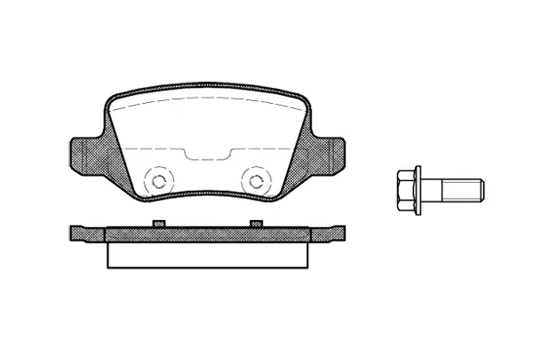 Brake Pad Set, disc brake (NB23138N00)