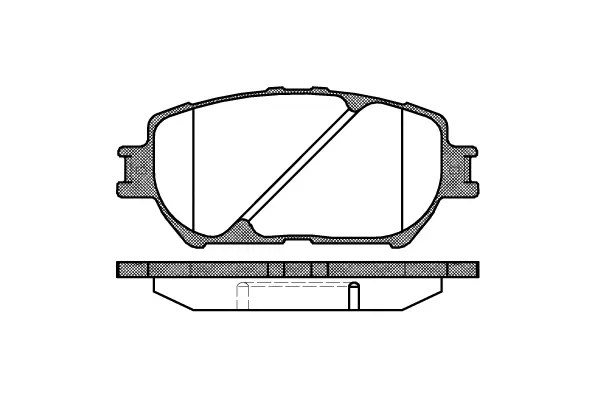 Brake Pad Set, disc brake (NB23806N00)