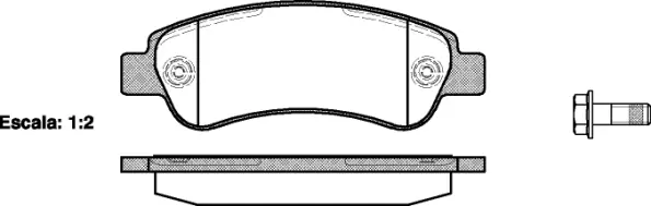 Brake Pad Set, disc brake (NB24465N00)