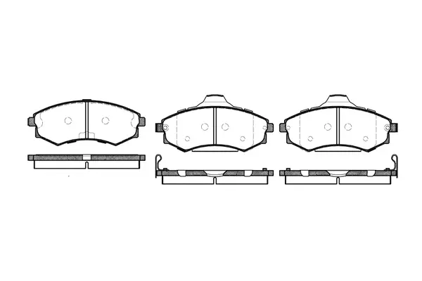 Brake Pad Set, disc brake (NB21725T16)