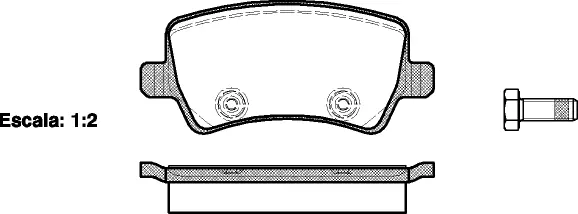 Brake Pad Set, disc brake (NB24496N00)