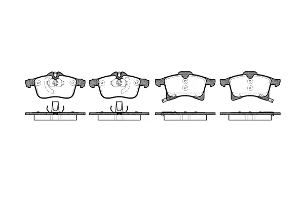 Brake Pad Set, disc brake (NB23832V02)