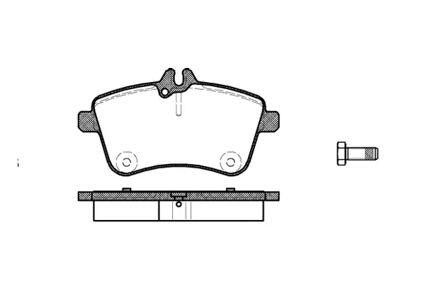 Brake Pad Set, disc brake (NB23881V00)
