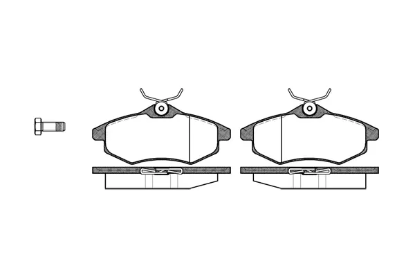 Brake Pad Set, disc brake (NB23407N00)
