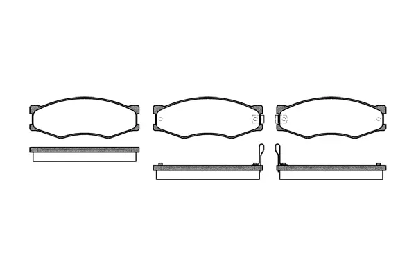 Brake Pad Set, disc brake (NB21099T17)