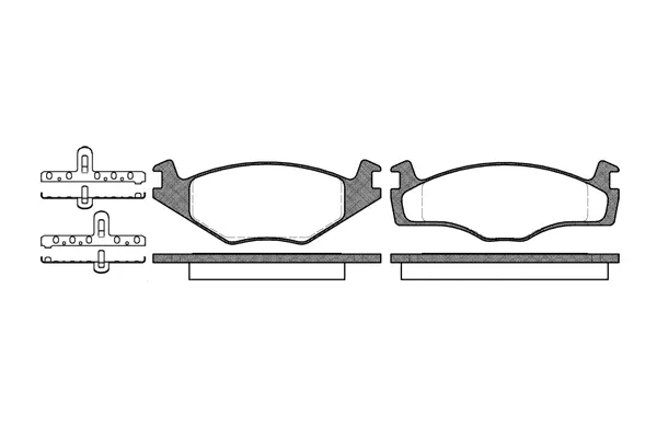 Brake Pad Set, disc brake (NB20887T15)