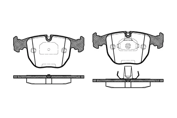 Brake Pad Set, disc brake (NB21486A01)