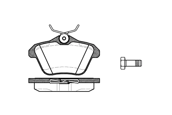 Brake Pad Set, disc brake (NB21606N00)