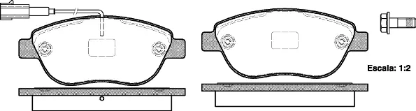 Brake Pad Set, disc brake (NB23978V01)