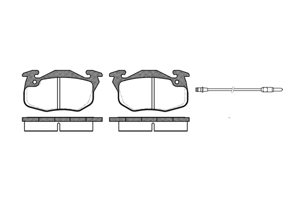 Brake Pad Set, disc brake (NB20905T15)