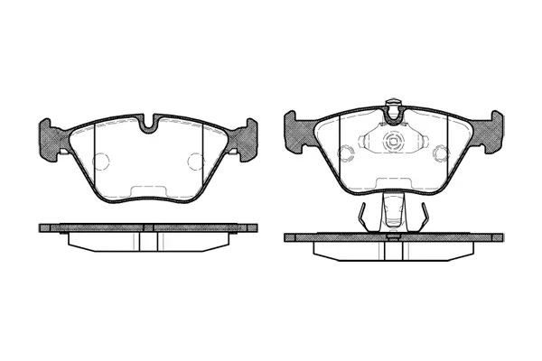 Brake Pad Set, disc brake (NB21677A02)