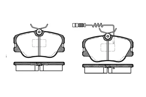 Brake Pad Set, disc brake (NB21258V00)