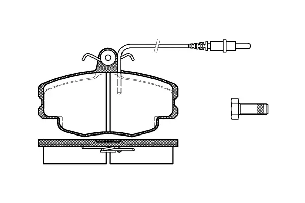 Brake Pad Set, disc brake (NB21400V12)