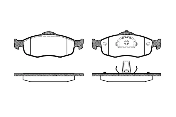 Brake Pad Set, disc brake (NB21396V00)