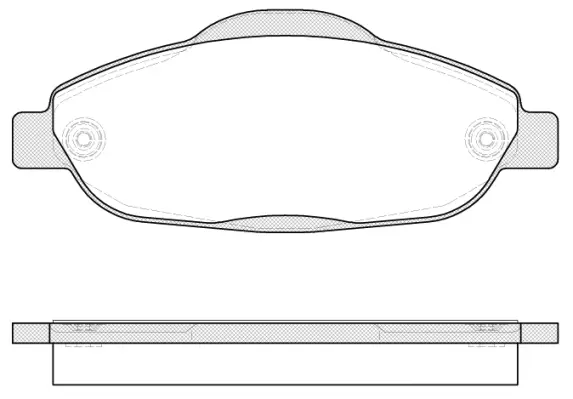Brake Pad Set, disc brake (NB24660N00)
