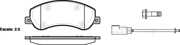 Brake Pad Set, disc brake (NB24484V02)