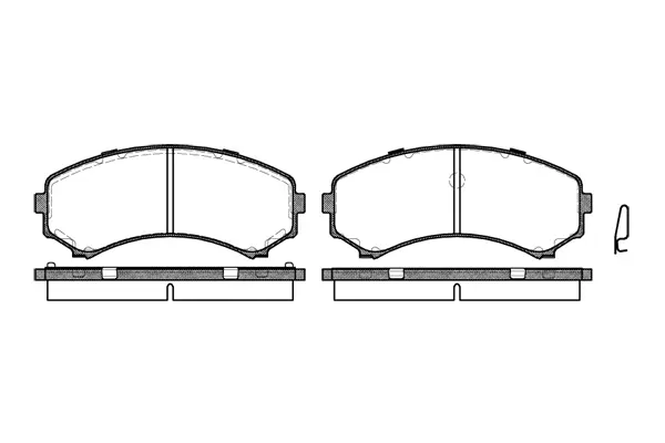 Brake Pad Set, disc brake (NB23488N00)
