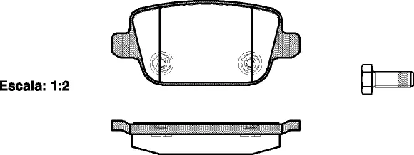 Brake Pad Set, disc brake (NB24537N00)